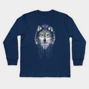 Alpha Wolf Kids Long Sleeve T-Shirt